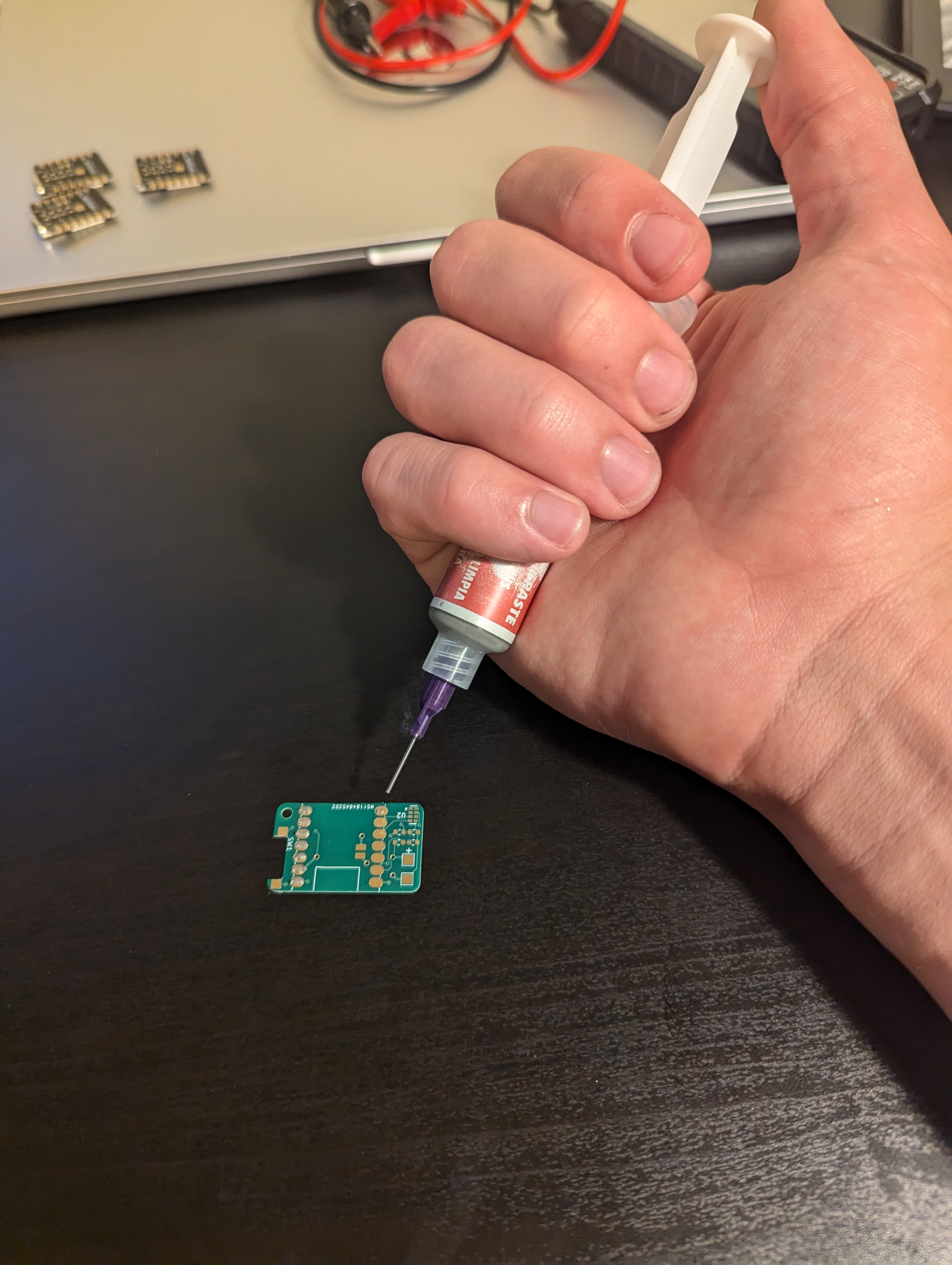 solder paste application