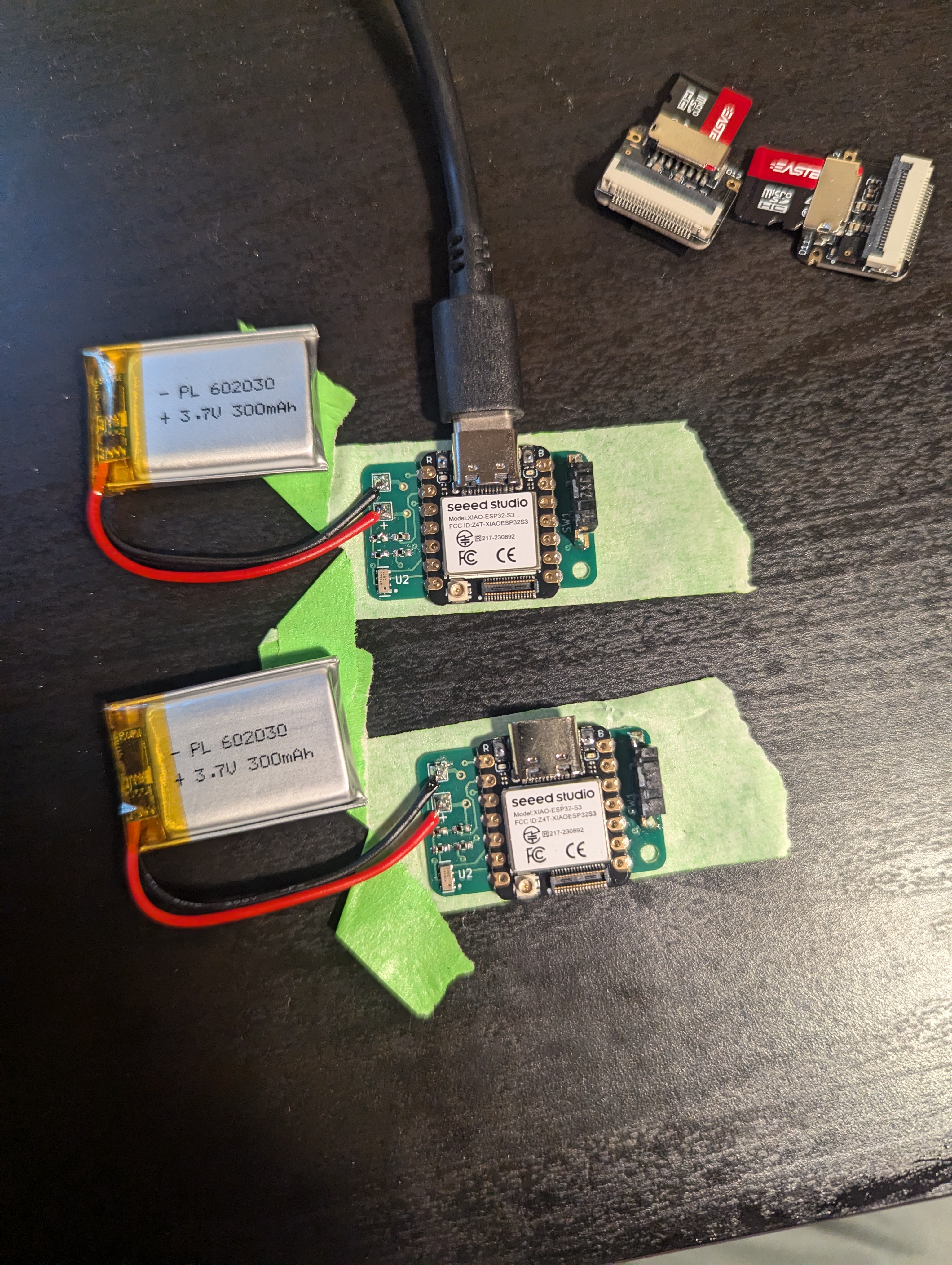 soldering the buttons and batteries